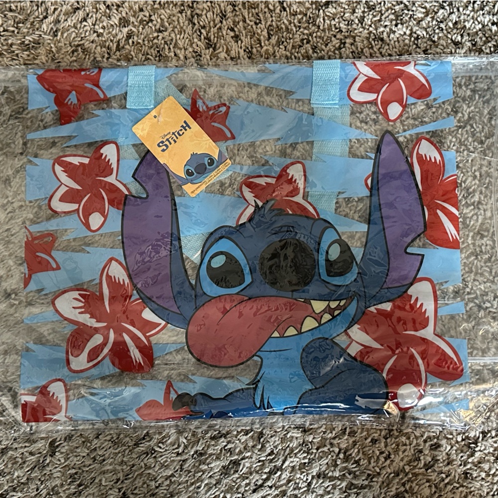 🌺Stitch Transparent Tote Bag, NWT